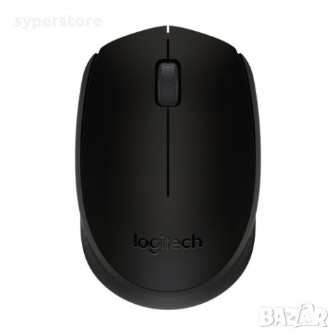 Мишка Безжична Logitech B170 1000dpi 3btn Mini Черна Оптична Wireless Mouse, снимка 1 - Клавиатури и мишки - 32393202