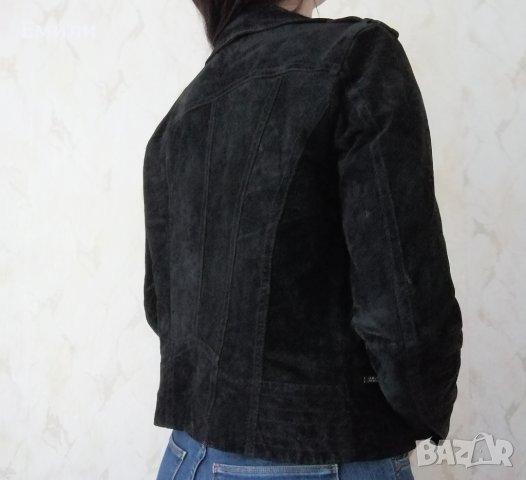 Vero Moda дамско яке от естествена кожа в черен цвят р-р S/М, снимка 6 - Якета - 44005539