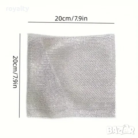 50 броя кухненски почистващи кърпи от стоманена вълна "Сребърна тел", снимка 2 - Други стоки за дома - 49173618
