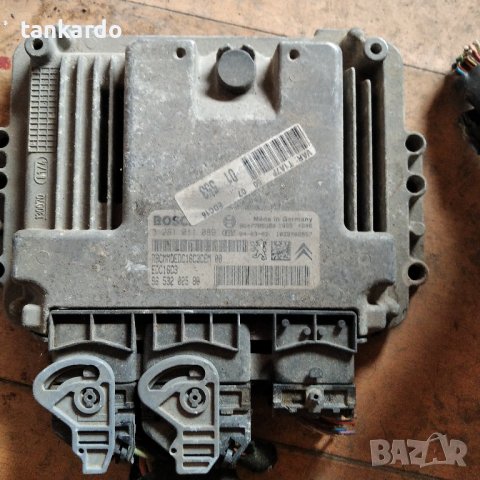 компютър PEUGEOT 206 1.4 HDi ECU 9653202580 Bosch 0281011089, снимка 2 - Части - 43805973