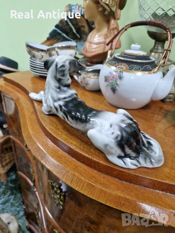 Уникална рядка антикварна колекционерска порцеланова полска фигура статуетка , снимка 8 - Статуетки - 49485942