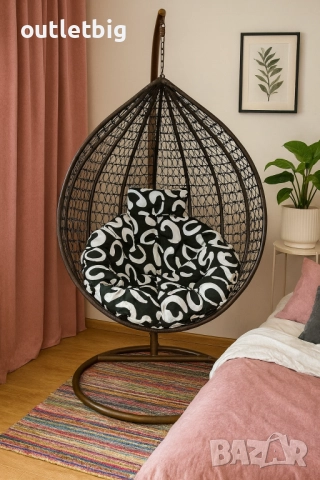 Градинска висяща люлка тип гнездо,яйце–Промоция!