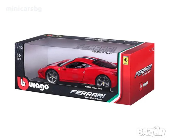 1:18 Метални колички: Ferrari 458 Speciale - Bburago, снимка 3 - Колекции - 48287147