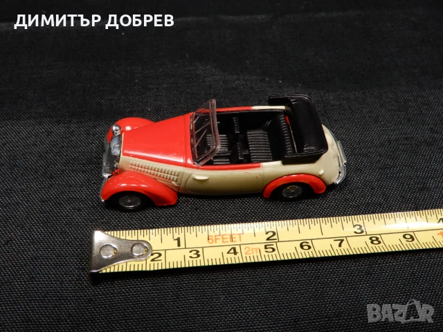 1/64 РЕТРО МЕТАЛНА КОЛИЧКА IFA F8 CABRIO GRELL 8, снимка 7 - Колекции - 50506370