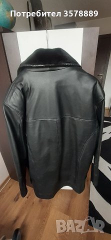Мъжко кожено яке от естествена кожа, снимка 4 - Якета - 43833523