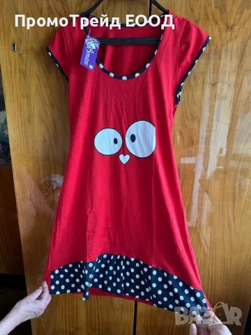 Нова дамска нощница Севатекс Sevatex потник широка презрамка