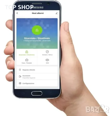 ИТАЛИАНСКА АЛАРМА - Безжична домашна аларма мод. MICRO TOUCH,WiFi аларма,Поддържа GSM и 4G SIM SMART, снимка 3 - Аналогови камери - 48930489