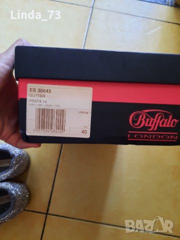 Дам.обувки/маратонки-"BUFFALO"-№40-цвят-сребристи-glitter. Закупени от Италия., снимка 11 - Маратонки - 33633792