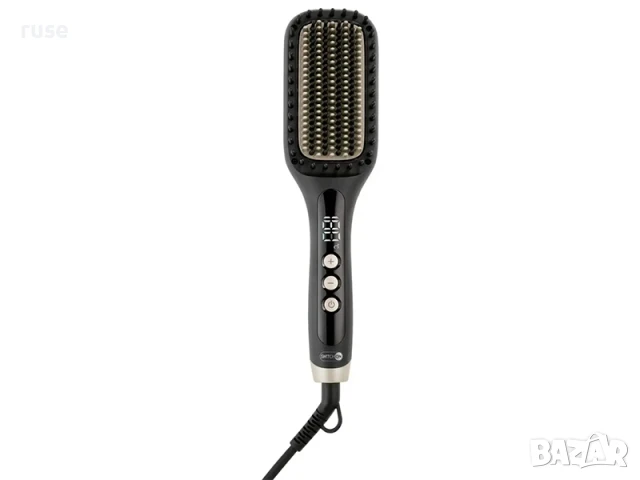  НОВИ! Електрическа четка за изправяне 2в1 керамично покритие