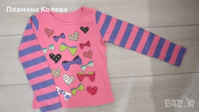 блуза с панделки 4-5год, снимка 1