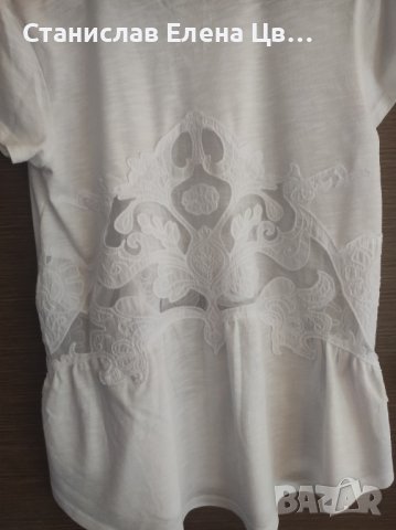 Дамска/юношеска бяла тениска , снимка 3 - Тениски - 37540067