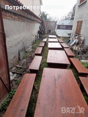 Маси+пейки, снимка 7 - Градински мебели, декорация  - 28602278