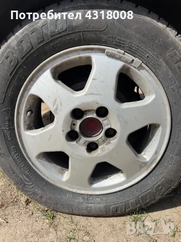 Джанти с зимни гуми 15-ки от зафира , снимка 2 - Гуми и джанти - 49495581