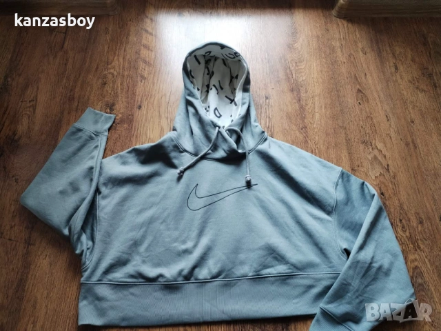 Nike Therma Cropped Pullover Training - страхотно дамско горнище КАТО НОВО М, снимка 4 - Спортни екипи - 53452097