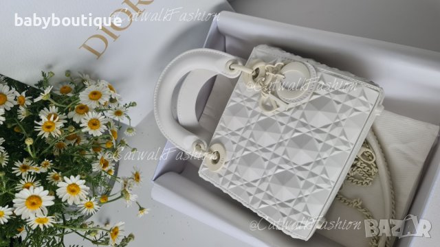 Mini Lady Dior Bag Diamond Motif, снимка 10 - Чанти - 40568064