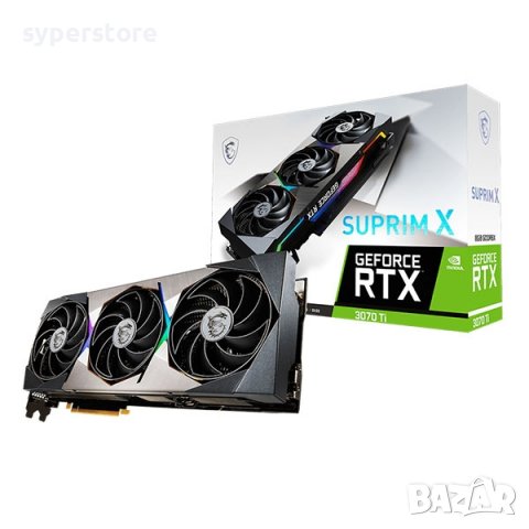 Видео карта MSI RTX3070Ti SUPRIM X 8GB, SS300508, снимка 1 - Видеокарти - 38762318