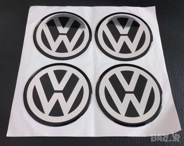 Стикери Силиконови За Джанти 65мм / за Volkswagen VW Волксваген декоративни за тапи централен отвор