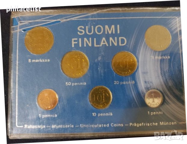 Финландия 1975 - Комплектен сет от 7 монети, снимка 1 - Нумизматика и бонистика - 37792264