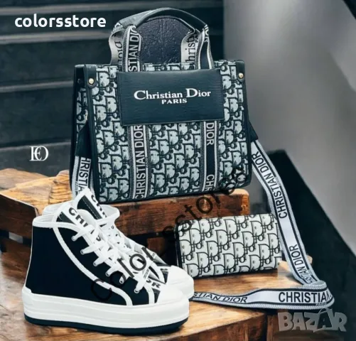 Дамски черни кецове  Christian Dior-BR82u