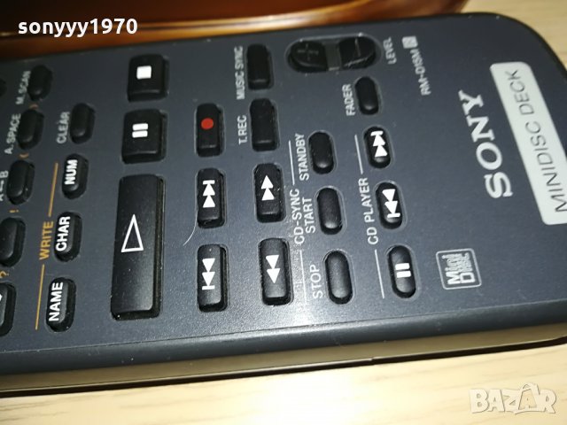 sony minidisc recorder-remote control, снимка 5 - Аудиосистеми - 28681209