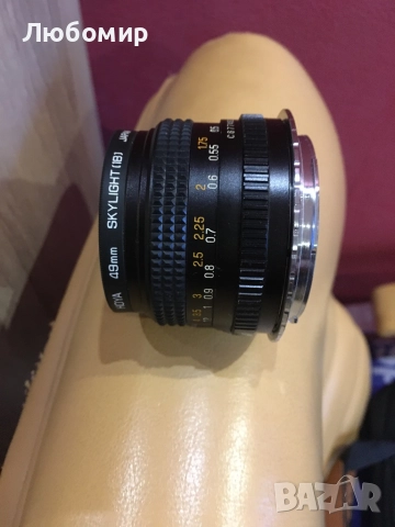 Обектив AUTO Chinon 50 mm - Японски, снимка 3 - Обективи и филтри - 52580626