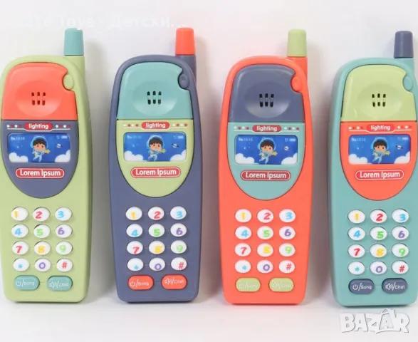 Многофункционален детски телефон със звуци – Интерактивна играчка със светлини и мелодии