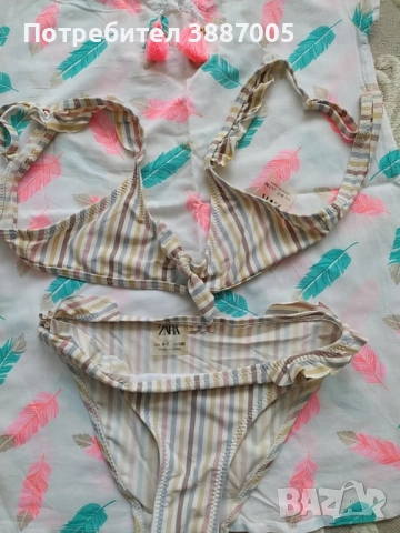 Бански с туника рокля., снимка 2 - Детско бельо и бански  - 52317024