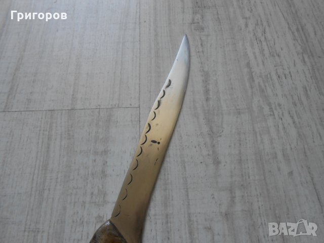 ЛОТ от 2 бр. стари ножове с дръжки от РОГ ! ловен стар нож ножка ножче, снимка 6 - Колекции - 34708600
