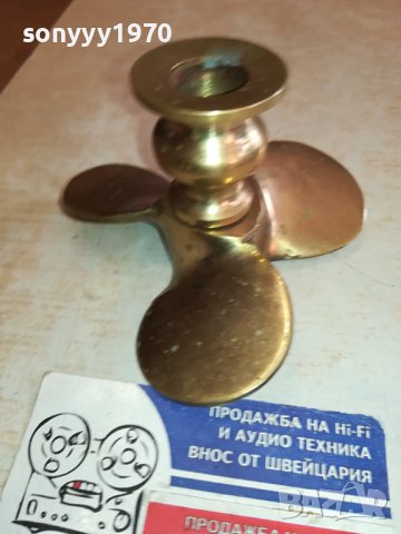 ВИНТ-ПРОПЕЛЕР-ПЕРКА СВЕЩНИК МЕД//МЕСИНГ 1401241247, снимка 7 - Антикварни и старинни предмети - 43800922