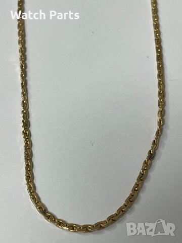 Позлатен синджир със златна закопчалка 585, снимка 1 - Колиета, медальони, синджири - 43113088