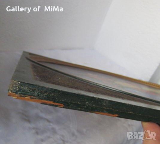 1945 Натюрморт цветя /рози в синя ваза, голяма картина, снимка 9 - Картини - 28888697