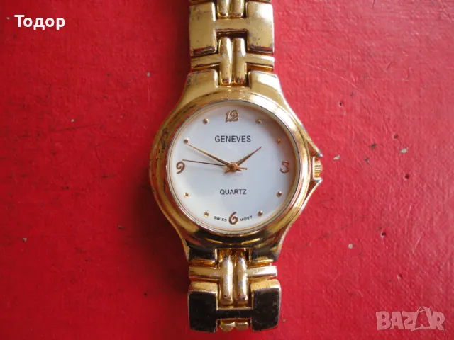 Позлатен дамски часовник Geneves, снимка 7 - Дамски - 48346734