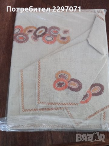 Покривка-комплект за студено сервиране, снимка 3 - Покривки за маси - 35622848