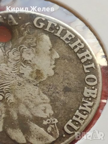 Сребърна монета 17 кройцера 1760г. Франц първи Кремниц Свещена Римска Империя 12213, снимка 6 - Нумизматика и бонистика - 42987092