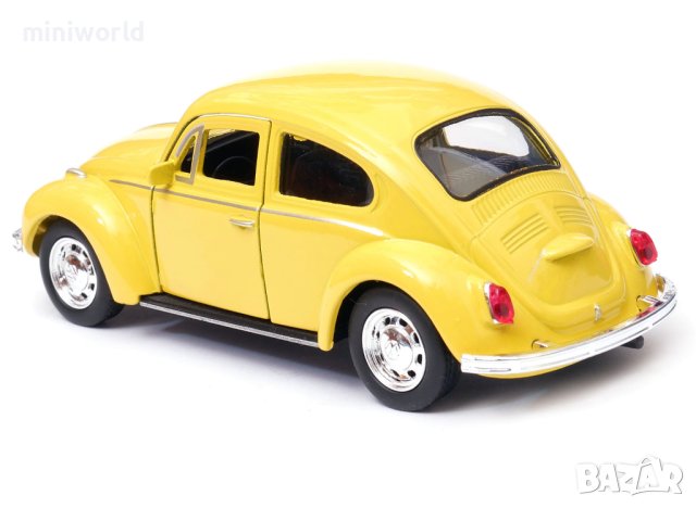 Volkswagen Beetle - мащаб 1:36 на Welly моделът е нов в кутия VW, снимка 4 - Колекции - 43477725