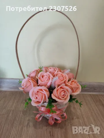 Букет, снимка 3 - Изкуствени цветя - 49800666