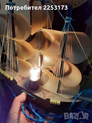 Соц.дървена декорация кораб, снимка 8 - Колекции - 40822434