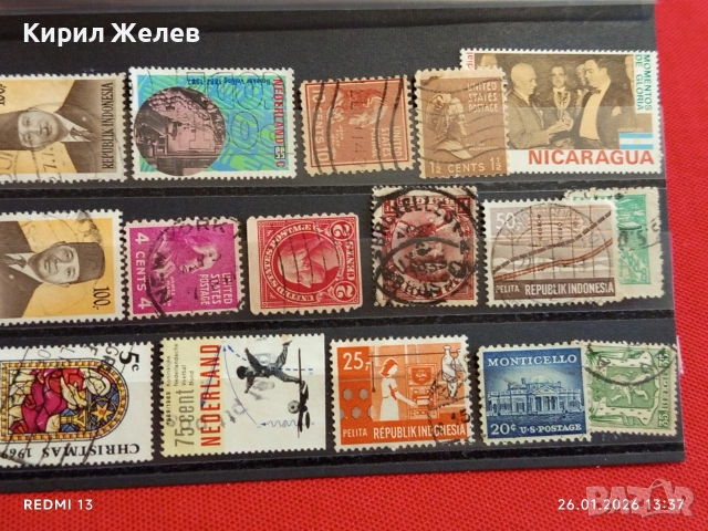 Стари пощенски марки от цял свят смесени НИКАРАГУА, АВСТРАЛИЯ, НЕДЕРЛАНДИЯ за КОЛЕКЦИЯ 51607