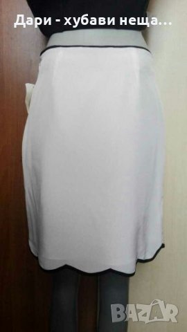 Бяла пола с черни биета🍀❤S/M,M❤🍀арт.1098, снимка 3 - Поли - 36685070
