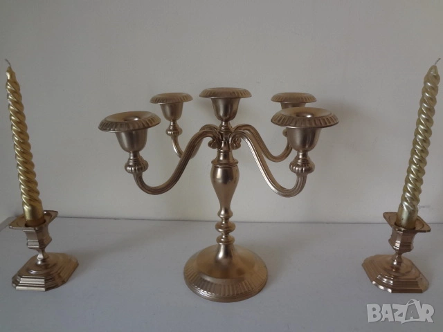 Комплект от 3 бр. свещника, снимка 6 - Декорация за дома - 53156382