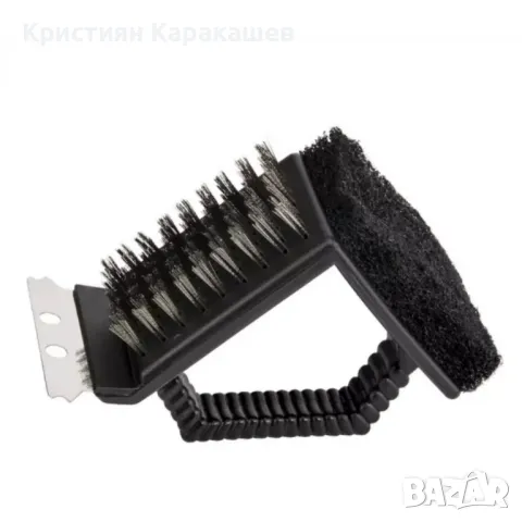 Четка за почистване на барбекю 3 в 1, снимка 1