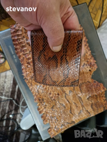 портфейл от змия питон , снимка 8 - Портфейли, портмонета - 53268019