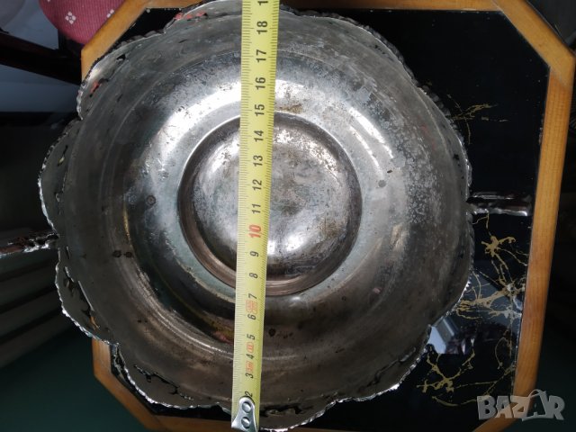 посребрена метална купа,фруктиера, снимка 3 - Други ценни предмети - 39044104