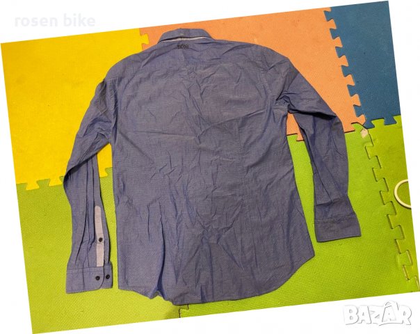 ''Hugo Boss Green Slim Fit Baloo''оригинална мъжка риза Л размер, снимка 5 - Ризи - 38328738
