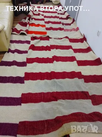 вълнени тъкани одеала / завивки / черги старинни , снимка 12 - Антикварни и старинни предмети - 49772263