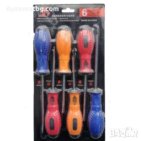 Комплект отвертки Automat, 6бр, снимка 2 - Аксесоари и консумативи - 40644289