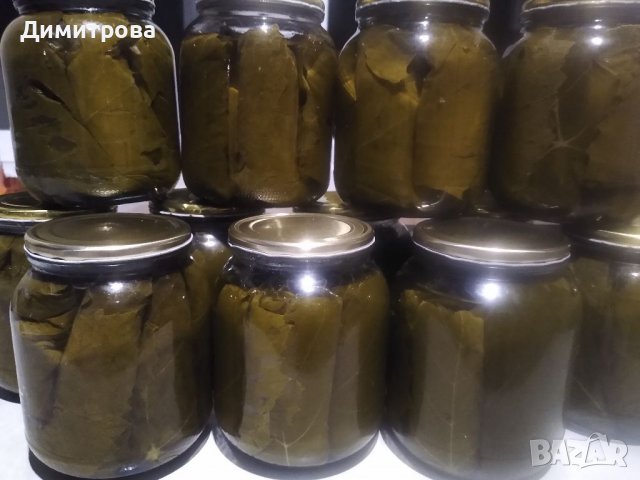 Консервирани лозови листа, снимка 1 - Домашни продукти - 37127571