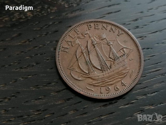 Монета - Великобритания - 1/2 (половин) пени | 1964г.