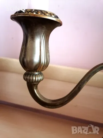 Страхотен Стар Посребрен Свещник, снимка 5 - Други ценни предмети - 49522920
