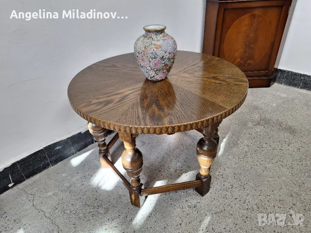 маса за всекидневна с богата дърворезба , снимка 2 - Маси - 48392769